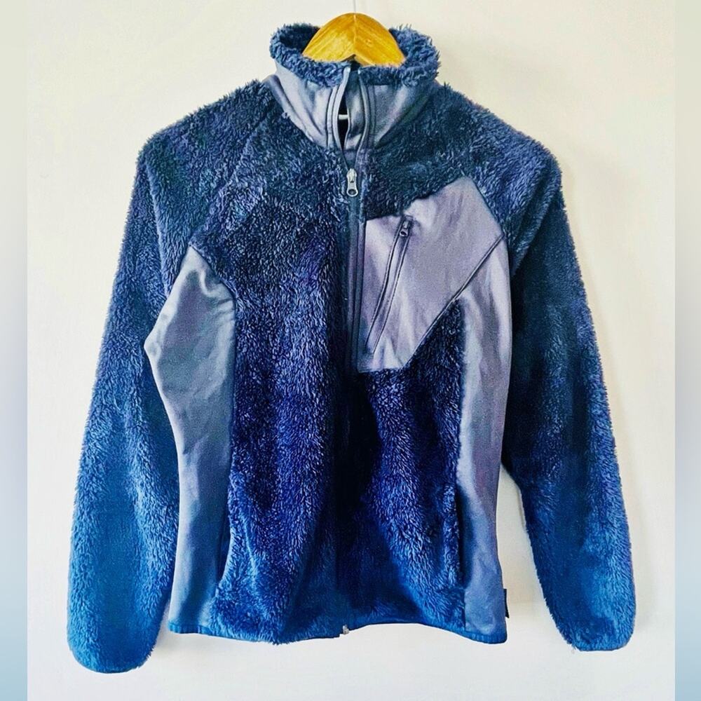 Columbia Navy Blue Fleece Jacket Size Small GUC